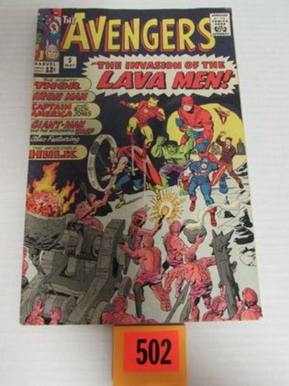 Avengers #5 (1964) Key 1st Appearance Lava Men