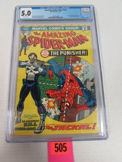 Amazing Spiderman #129 (1974) Key 1st Appearance Punisher Cgc 5.0