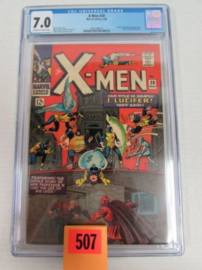 X-men #20 (1966) Silver Age Lucifer Appearance Cgc 7.0