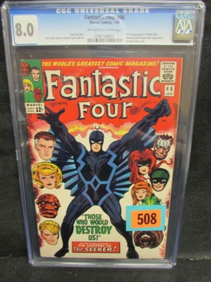 Fantastic Four #46 (1966) Key 1st Appearance Black Bolt Cgc 8.0