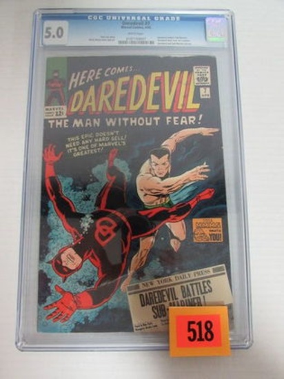 Daredevil #7 (1965) Key 1st Red Costume Cgc 5.0