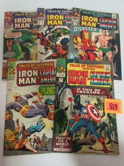 Tales Of Suspense Silver Age Lot #70, 76, 79, 85, 89