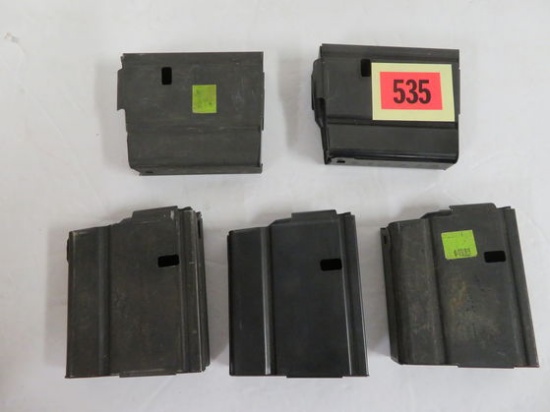 Lot of (5) Signed Armalite AR-10 .308 10 Round Magazines