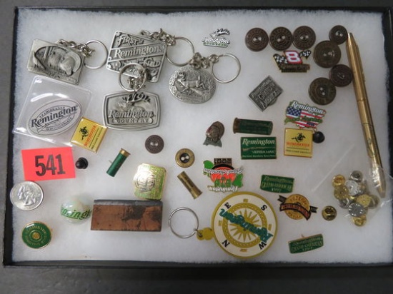 Case Lot of Remington Advertising Items, Inc. Pinbacks, Buttons, etc.