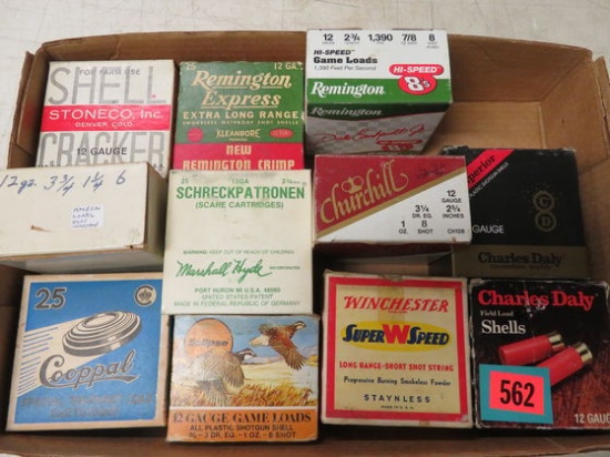 11 Boxes (240+ Rds) 12 Gauge Ammo Cartridges Inc. Bird Scare or Farm Blanks