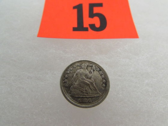 1856 Us Seated Liberty Half Dime