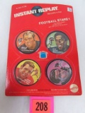 Vintage 1971 Mattel Instant Replay 4-pack, Moc Football W/ Gale Sayers