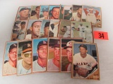 Lot (20) Diff. 1962 Topps Baseball Cards