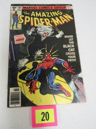 Amazing Spiderman #194 (1979) Key 1st Appearance Black Cat