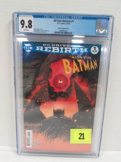 All-star Batman #1 (2016) Shalvey Variant Cover Cgc 9.8