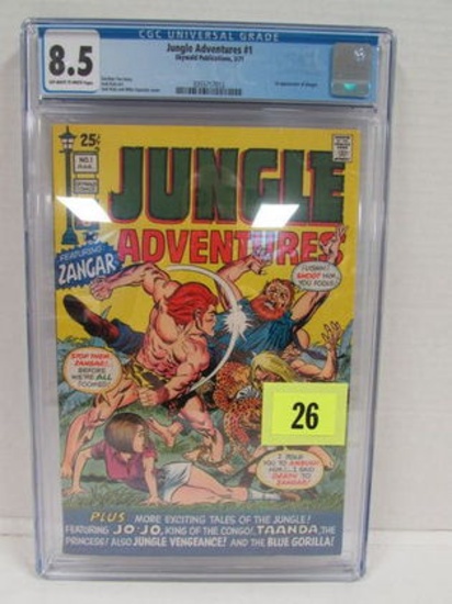 Jungle Adventures #1 (1971) Skywald/ 1st Appearance Zangar Cgc 8.5