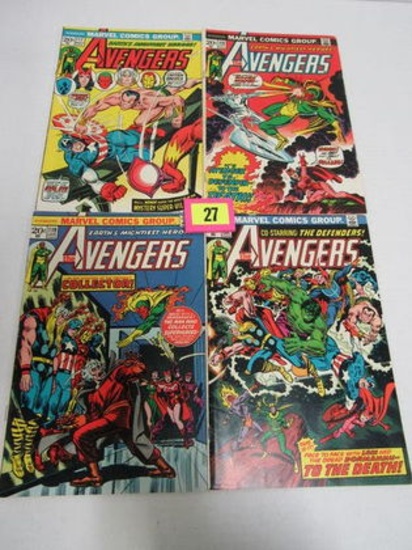 Avengers #116, 117, 118, 119 Bronze Age Lot