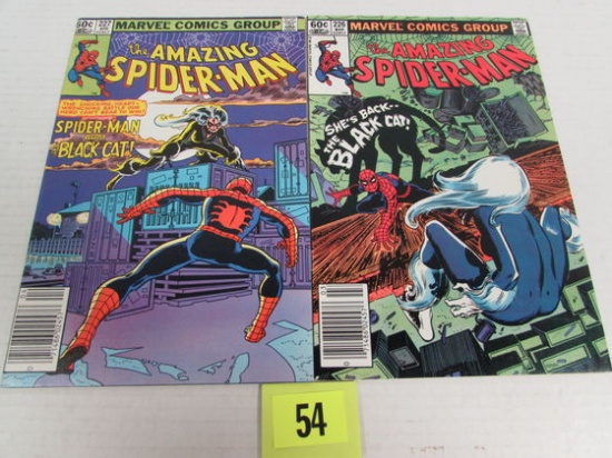 Amazing Spiderman #226 & 227 Bronze Age Black Cat Appearances