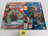 Man-thing #1 & Saga Of The Swamp Thing #1 Bronze Age 1st Issues