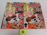 (2) Uncanny X-men #213 (1987) Key Wolverine Vs Sabretooth Battle