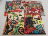 Silver Age Indy Lot (6) Fly Man, Jaguar, Mandrake, High Adventure+