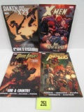 (4) Marvel Graphic Novels/ Tpb's X-men, Avengers, Moon Knight