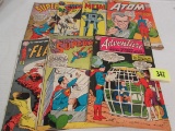 Silver Age Dc Lot (7) Atom, Superman, Flash+