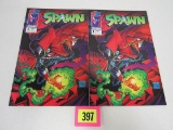 (2) Spawn #1 (1992) Key 1st Issue/ Todd Mcfarlane