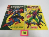 Avengers #52 & 56 Silver Age Marvel/ Grim Reaper