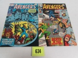 Avengers #73 & 74 Late Silver Age Marvel