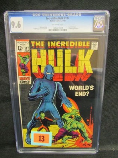 Incredible Hulk #117 (1969) Silver Age Cgc 9.6 Beauty!