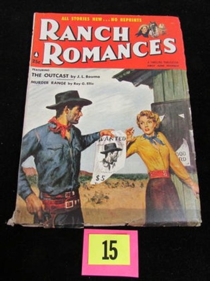Ranch Romances (june, 1956) Pulp Magazine