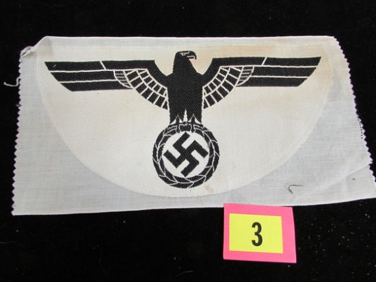 Wwii Nazi German Sports Eagle Cloth Patch 5.75 X 10.75"
