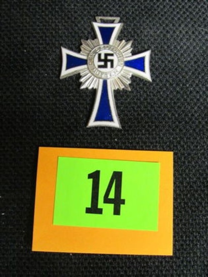 Wwii Nazi German Silver Mother's Cross Medal