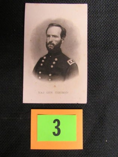 Civil War General Sherman Cdv Photo