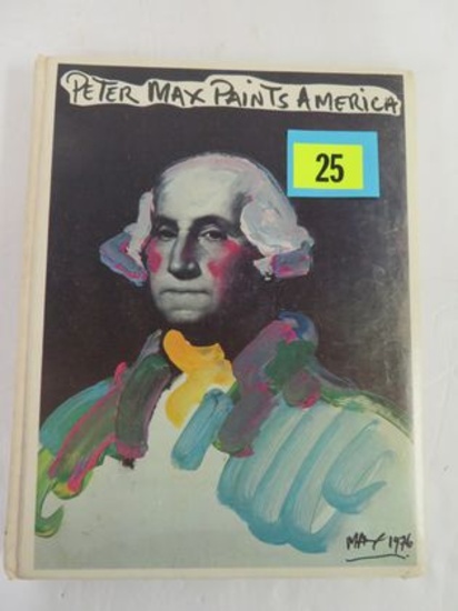 Rare 1976 "Peter Max Paints America" Hardcover Book