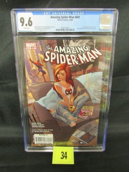 Amazing Spiderman #601 (2009) Awesome J. Scott Campbell Cover Cgc 9.6