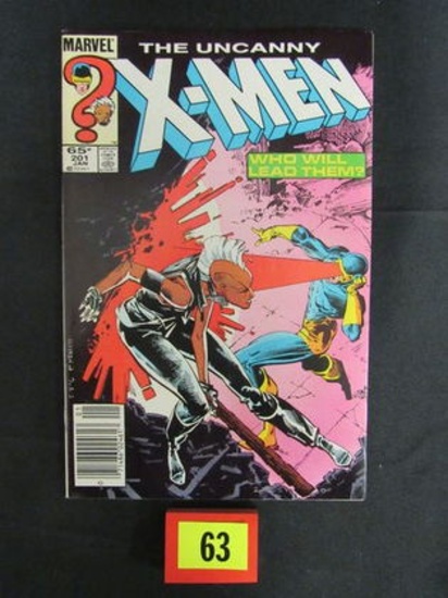 Uncanny X-men #201 (1986) Key 1st Baby Nathan (becomes Cable)