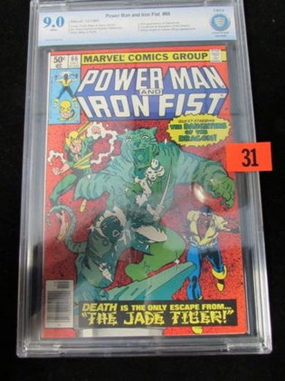 Power Man And Iron Fist #66 (1980) Key 2nd Appearance Sabretooth Cbcs 9.0