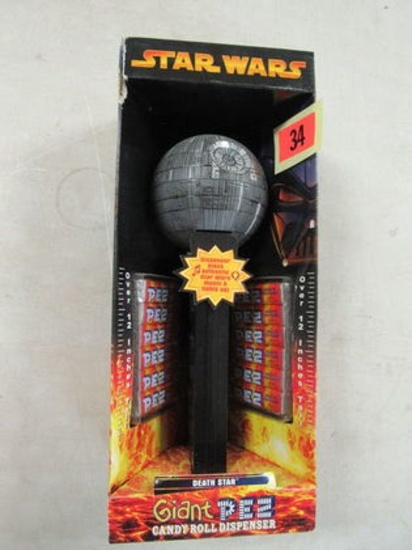 Nos Star Wars Giant Pez Dispenser Death Star Mib