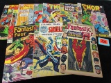 Lot (9) Silver Age Marvel/ Dc Comics