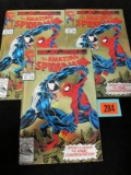 (3) Amazing Spiderman #375 (1993) Venom/ Gold Holografx Cover