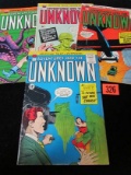 Adventures Into The Unknown #136, 137, 149, 157 Silver Age Acg