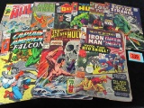 Lot (9) Silver Age Marvel/ Dc Comics