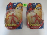Lot Of (2) Marvel Spider-man Iron Spider-man Action Figures