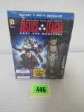 Justice League Gods And Monsters Blue Ray Dvd Set W/ Wonder Woman Figure Mib