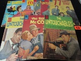 Lot (8) Silver Age Dell Photo Cover Comics Untouchables, Bewitched+