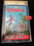 Deadpool #1 (2013) Signed By Tony Moore Cgc 9.4 Ss