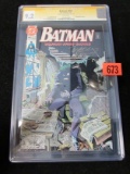 Batman #450 (1990) Classic Joker Cover Signed By Marve Wolfman Cgc 9.2 Ss