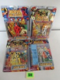 Lot Of (4) Toy Biz Marvel Hall Of Fame Action Figures