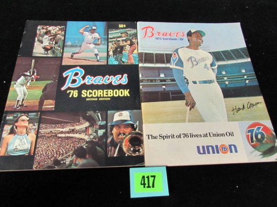 1972 & 1976 Atlanta Braves Scorebooks/ Programs
