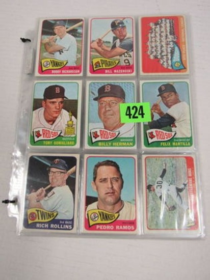 Lot Of (57) 1965 Topps Baseball Cards