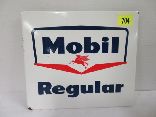 Vintage Mobil Service Station Pump Plate Sign