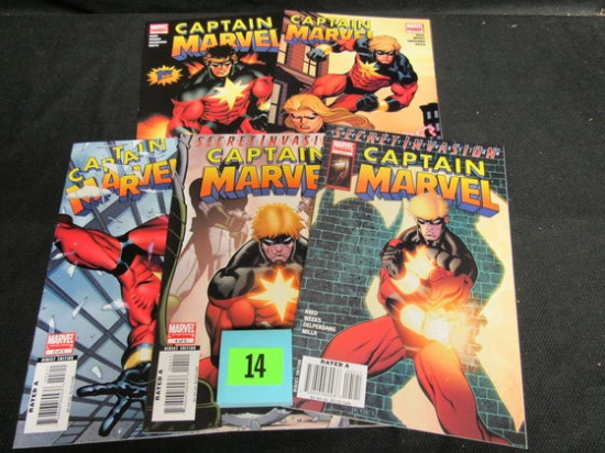 Captain Marvel (2008) Complete Series #1, 2, 3, 4, 5