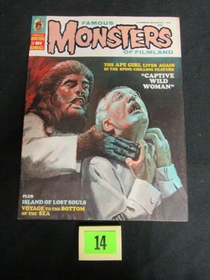 Famous Monsters Of Filmland #81 (1970) Harold Shuli Cover/ Warren Silver Age